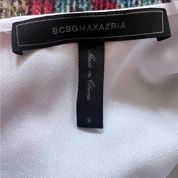 BCBGMAXAZIRA Jayne Long Sleeve Drop Waist‎ Lace White Wedding Mini Dress Size S - Picture 10 of 12